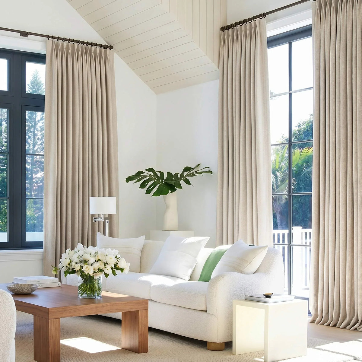 Gabriel Chenille Custom Herringbone Texture Curtains