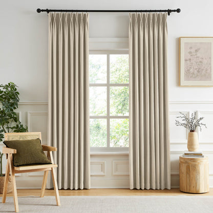 Gabriel Chenille Custom Herringbone Texture Curtains