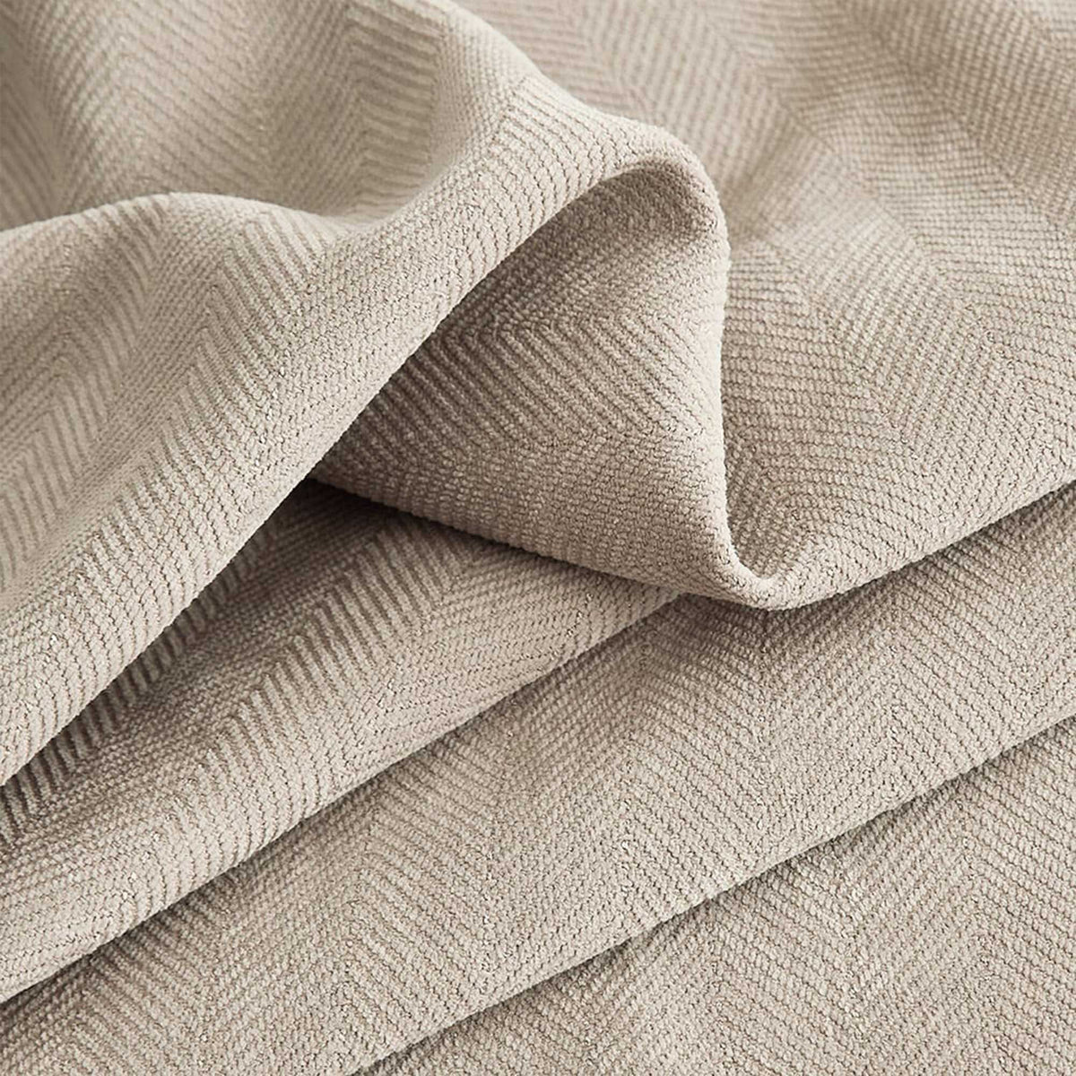 Gabriel Chenille Custom Herringbone Texture Curtains