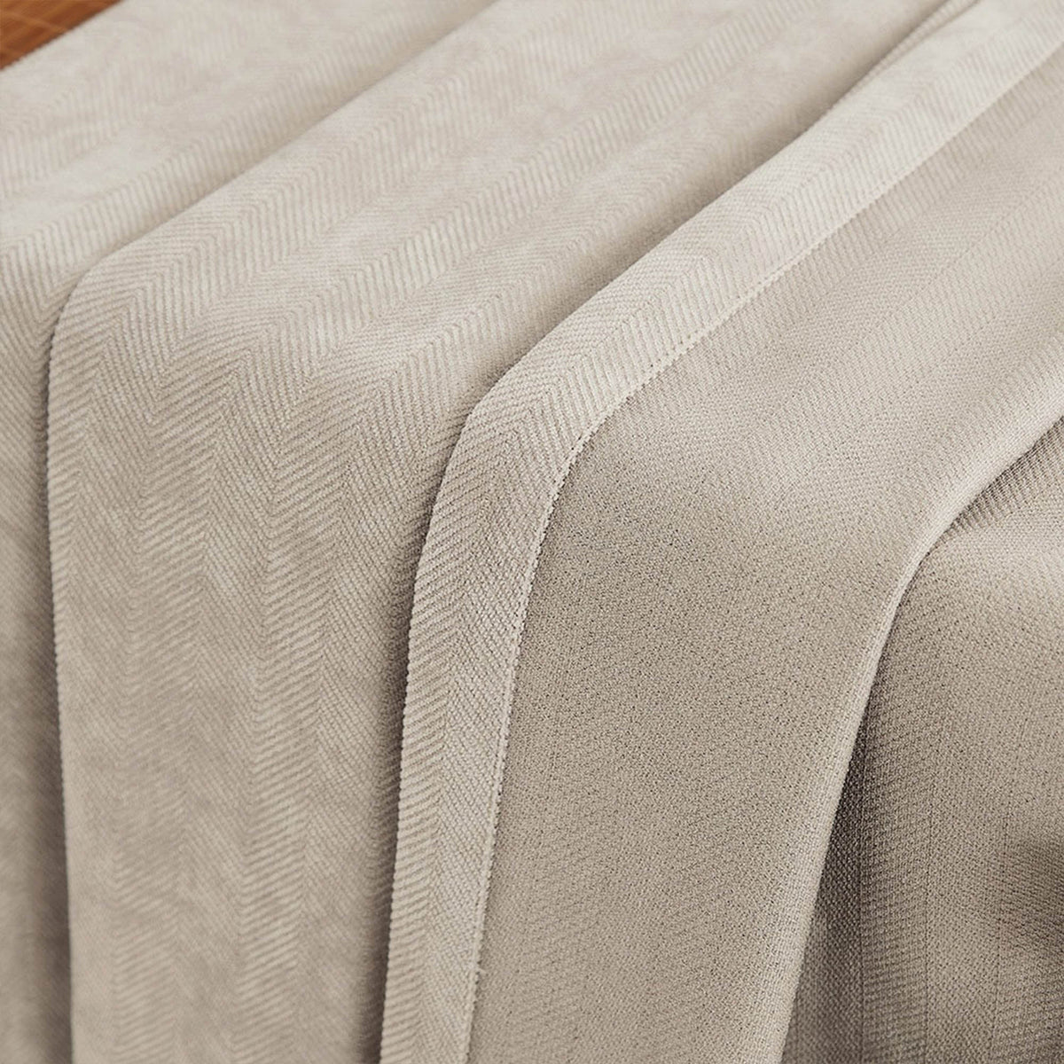 Gabriel Chenille Custom Herringbone Texture Curtains