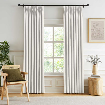 Gabriel Chenille Custom Herringbone Texture Curtains
