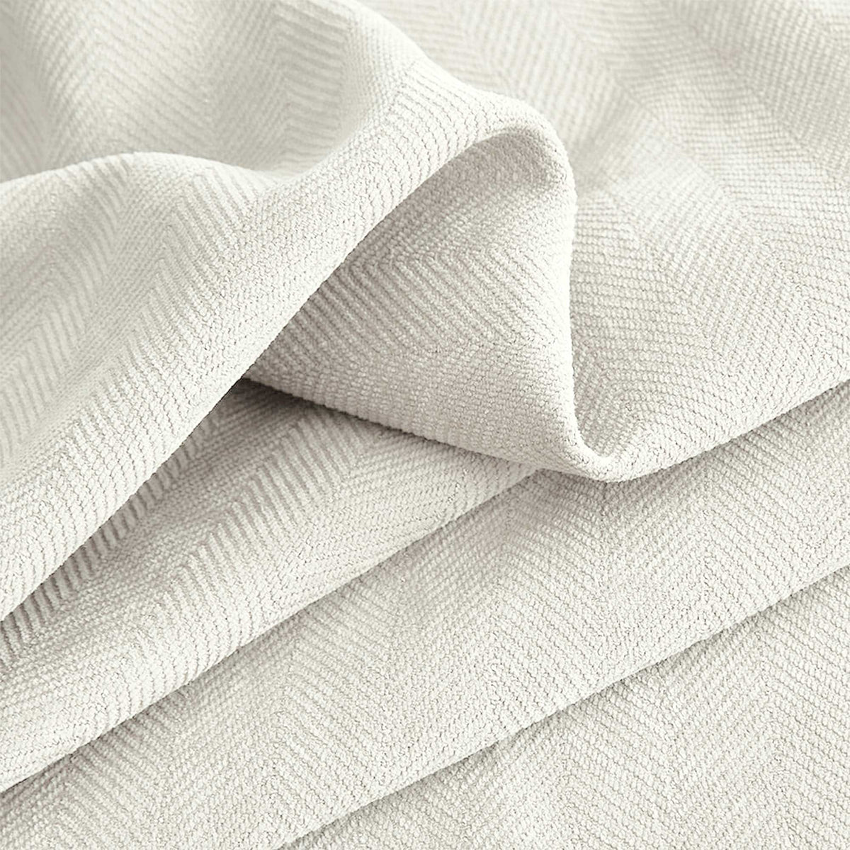Gabriel Chenille Custom Herringbone Texture Curtains