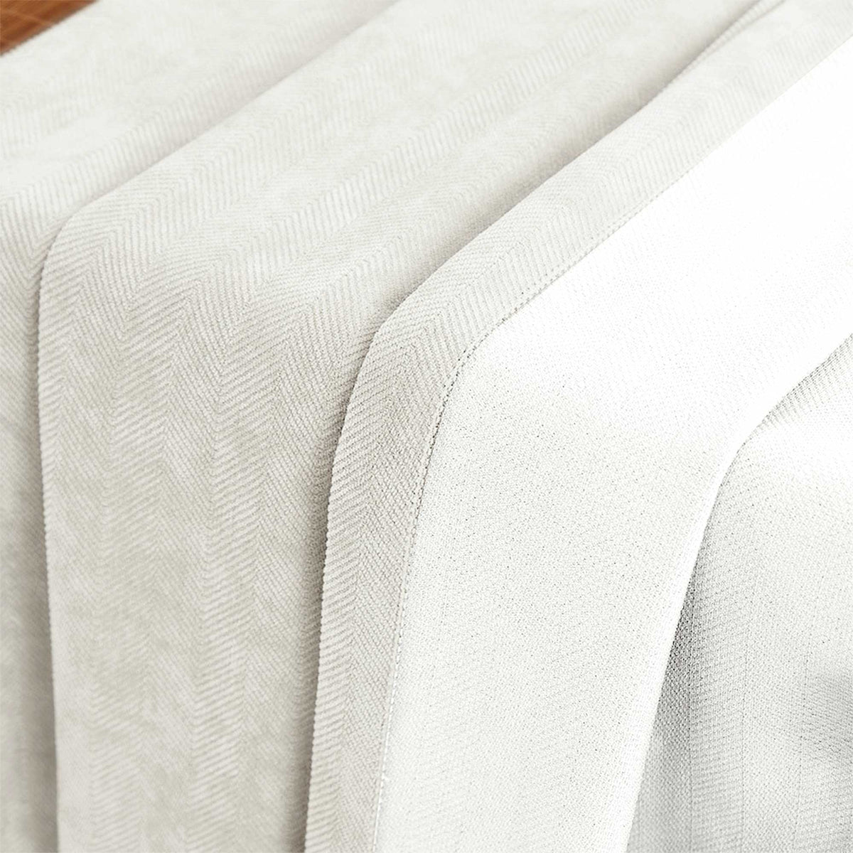 Gabriel Chenille Custom Herringbone Texture Curtains