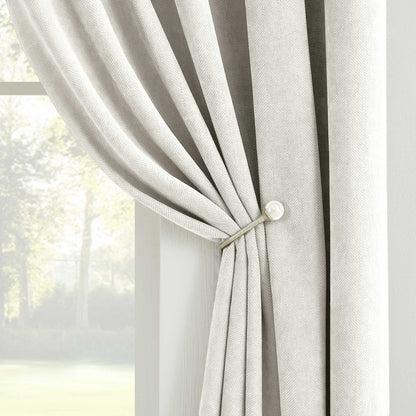 Gabriel Chenille Custom Herringbone Texture Curtains
