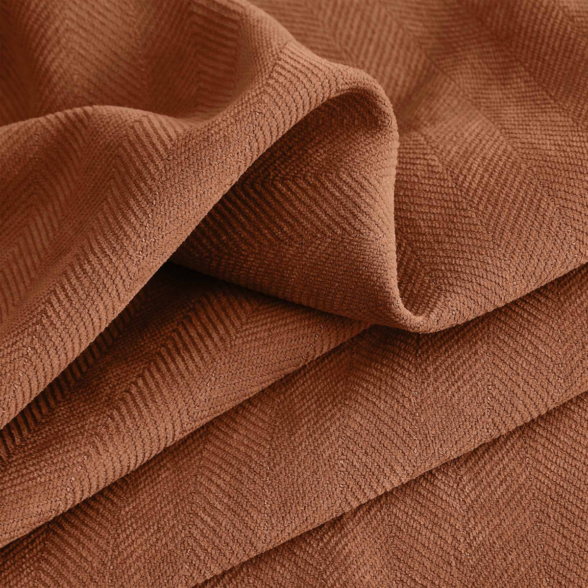 Gabriel Chenille Custom Herringbone Texture Curtains