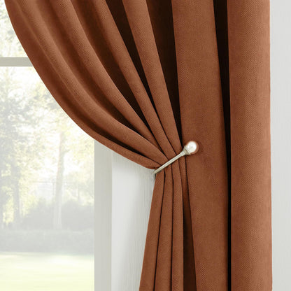 Gabriel Chenille Custom Herringbone Texture Curtains