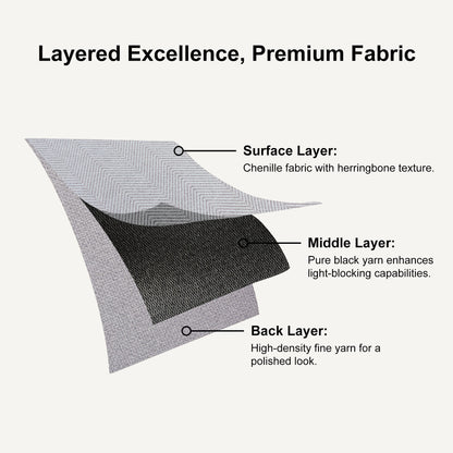 Gabriel Chenille Custom Herringbone Texture Curtains