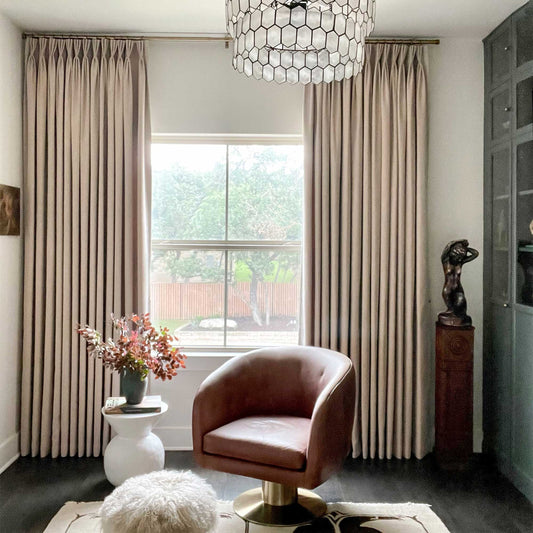 Gabriel Chenille Custom Herringbone Texture Curtains