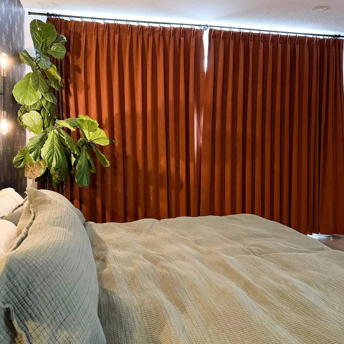 Gabriel Chenille Custom Herringbone Texture Curtains