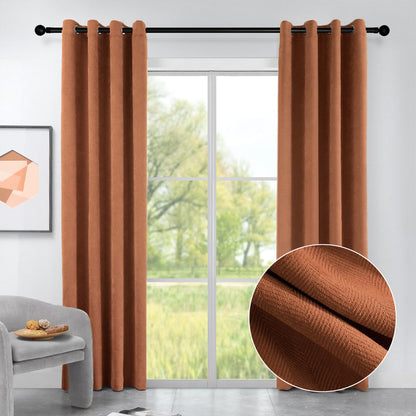 Gabriel Chenille Custom Herringbone Texture Curtains
