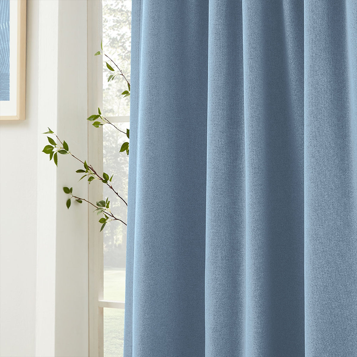 Gary Linen Look 100% Blackout Curtains