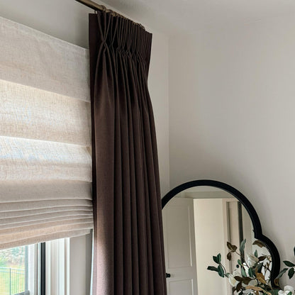 Gary Linen Look 100% Blackout Curtains