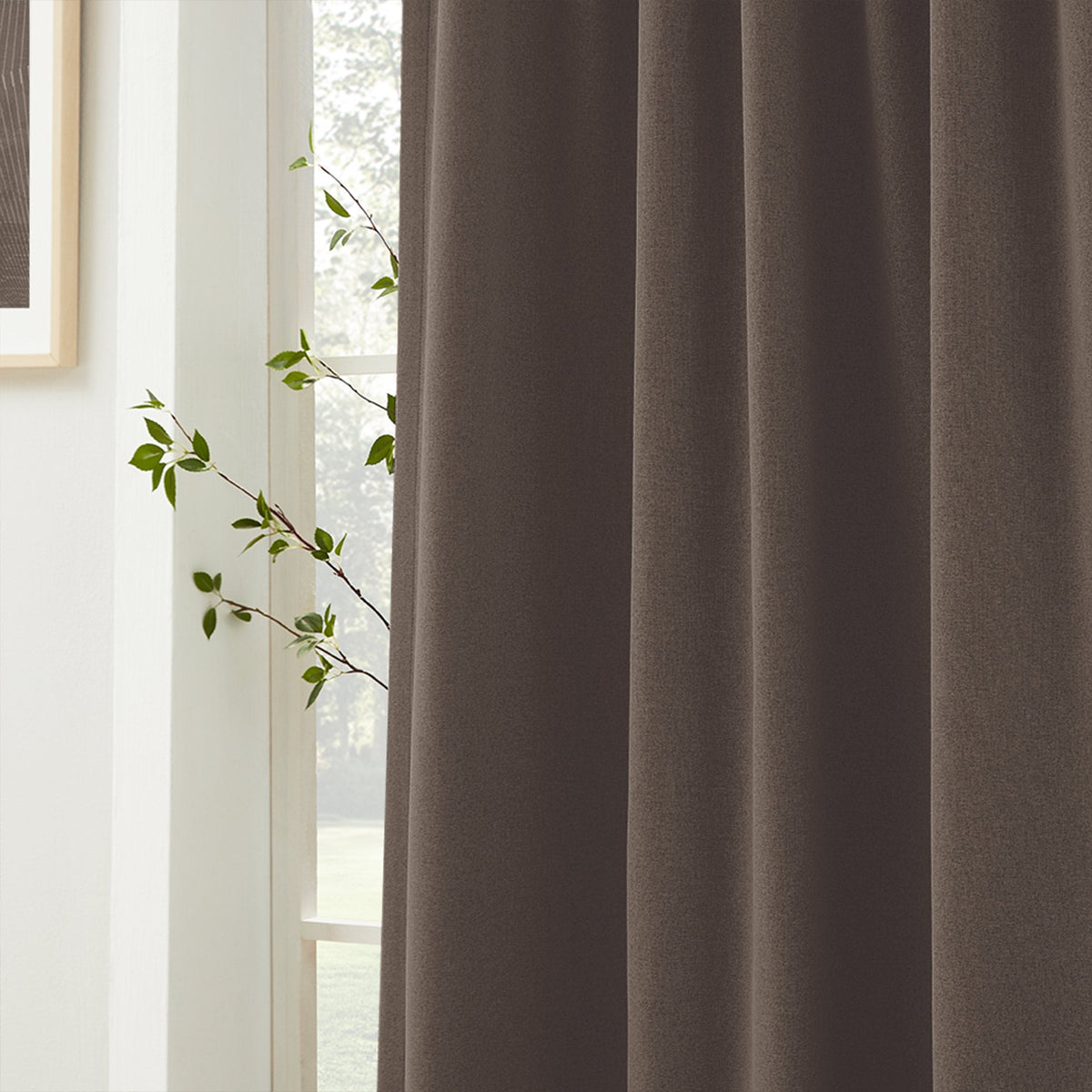 Gary Linen Look 100% Blackout Curtains