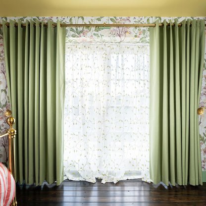 Gary Linen Look 100% Blackout Curtains
