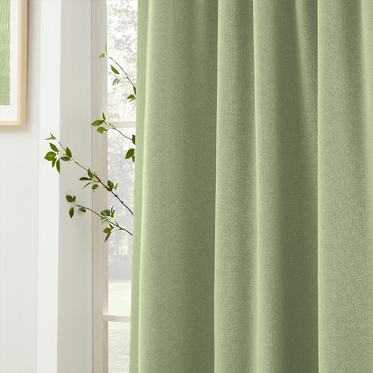 Gary Linen Look 100% Blackout Curtains