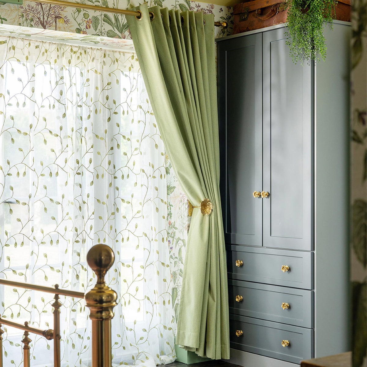 Gary Linen Look 100% Blackout Curtains