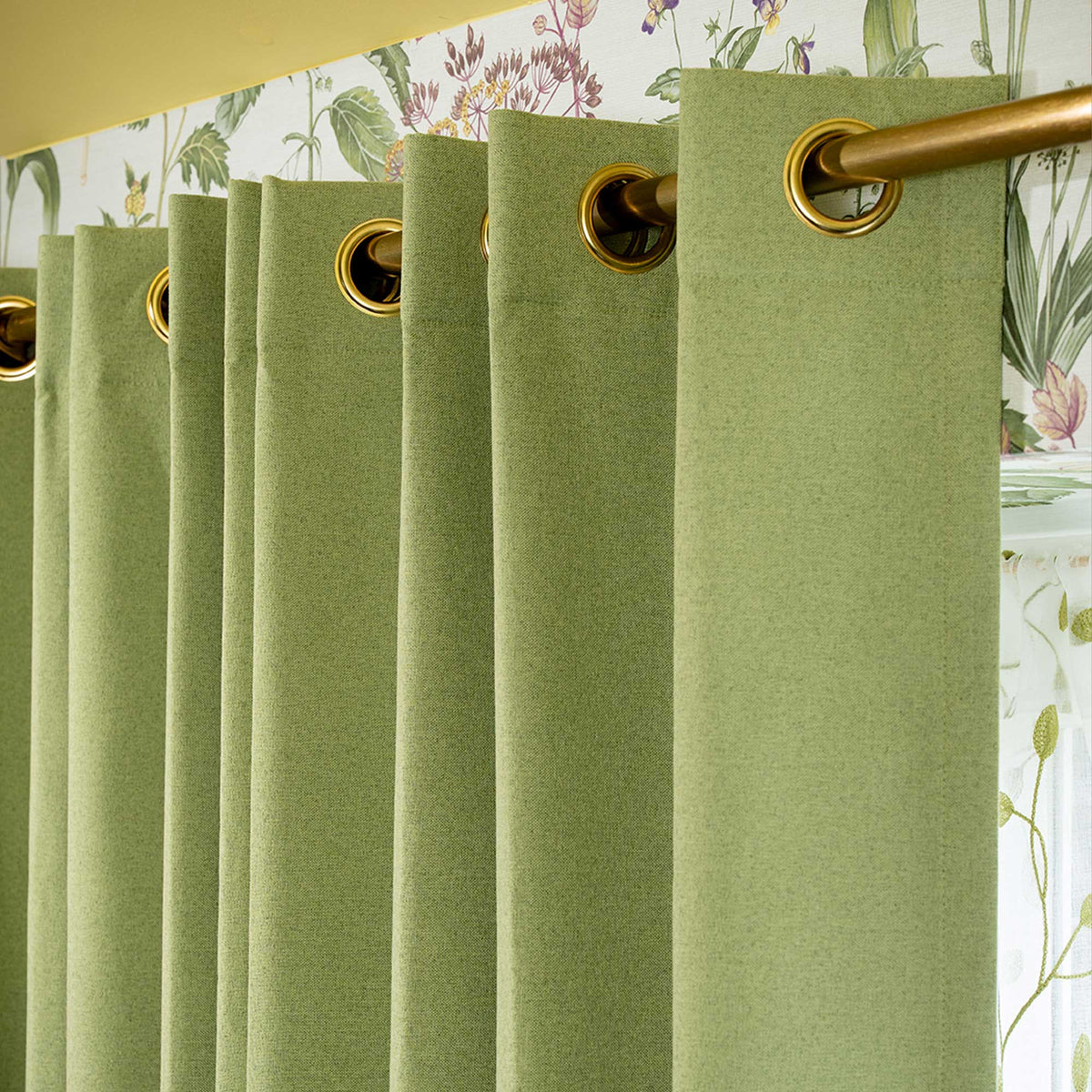 Gary Linen Look 100% Blackout Curtains