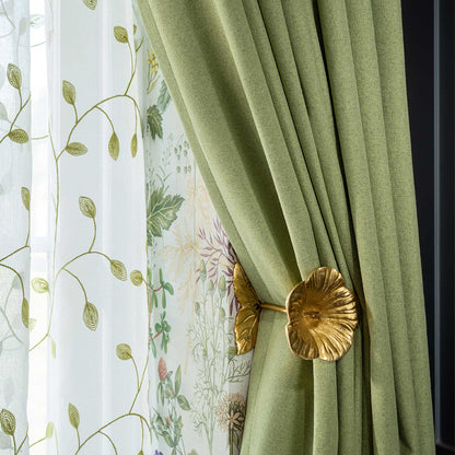 Gary Linen Look 100% Blackout Curtains