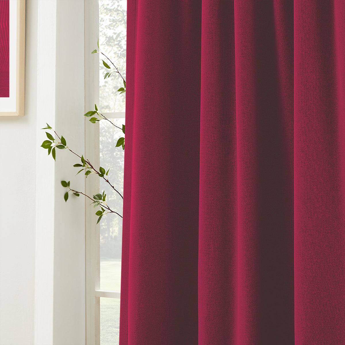 Gary Linen Look 100% Blackout Curtains