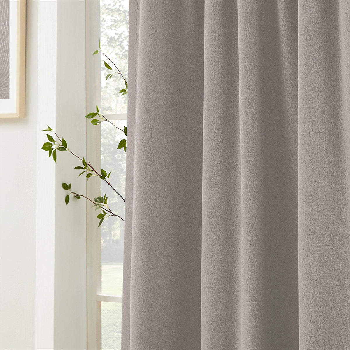 Gary Linen Look 100% Blackout Curtains