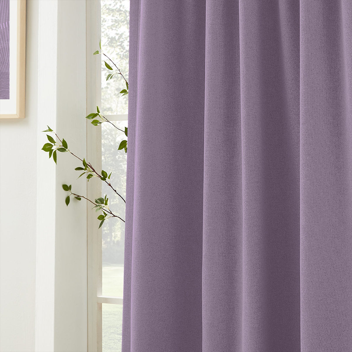Gary Linen Look 100% Blackout Curtains