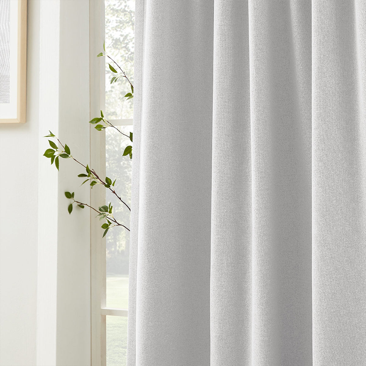 Gary Linen Look 100% Blackout Curtains