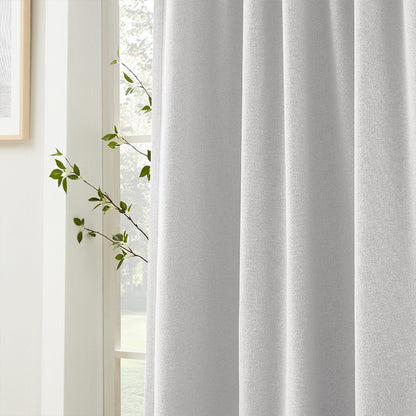 Gary Linen Look 100% Blackout Curtains