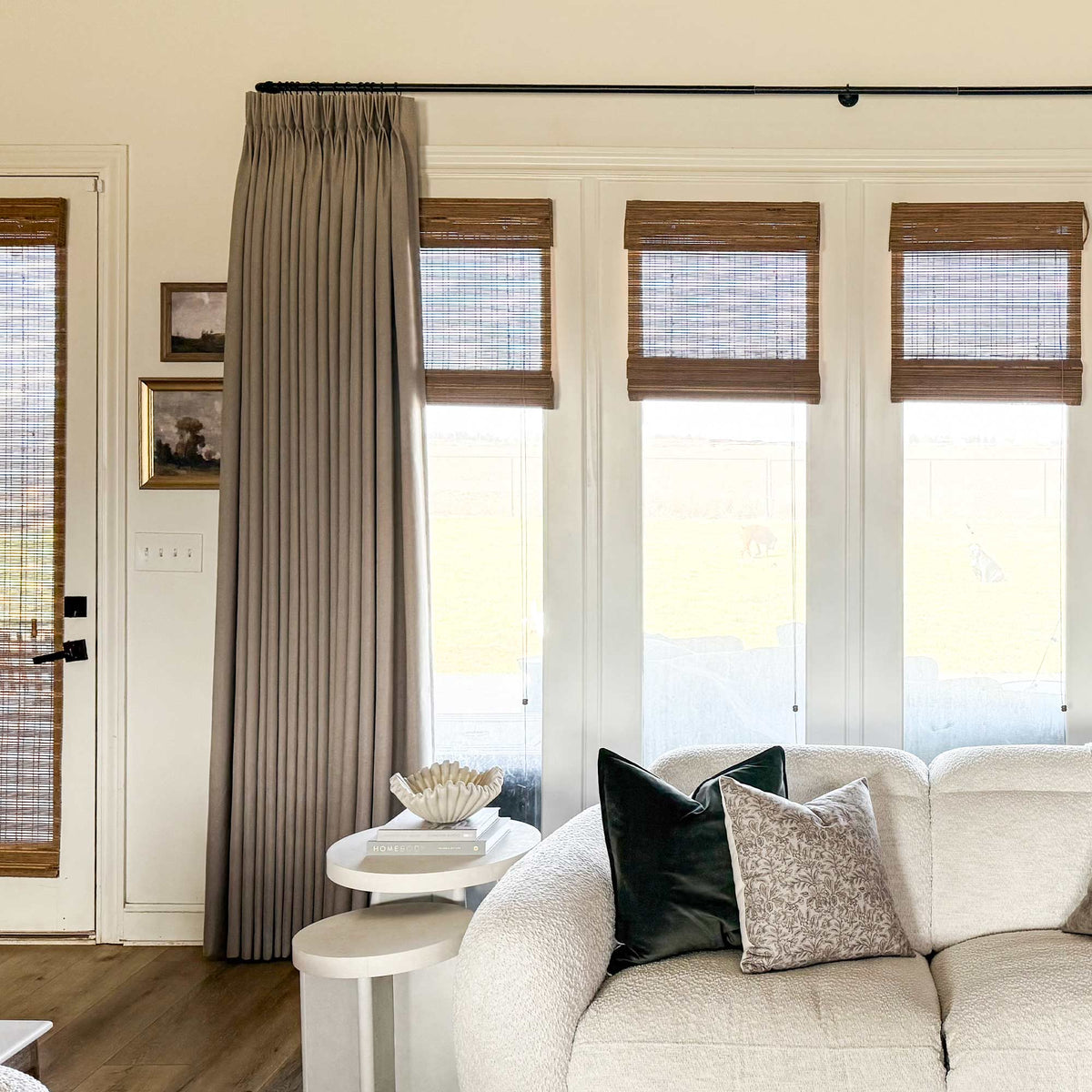 Gary Linen Look 100% Blackout Curtains