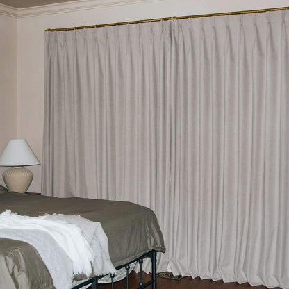 Gary Linen Look 100% Blackout Curtains