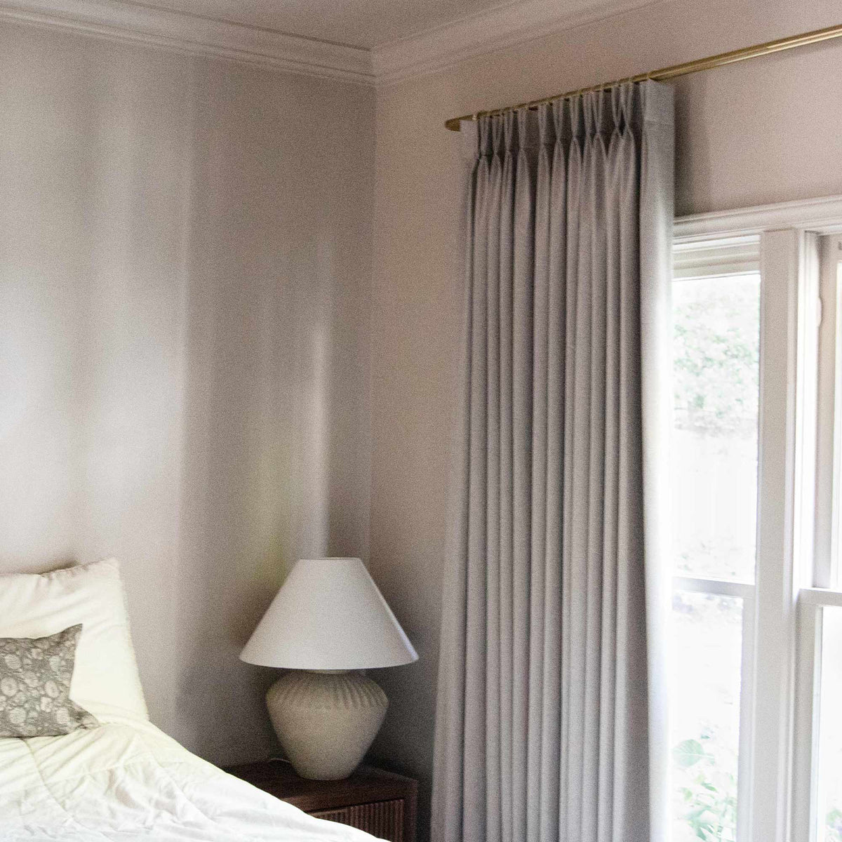 Gary Linen Look 100% Blackout Curtains