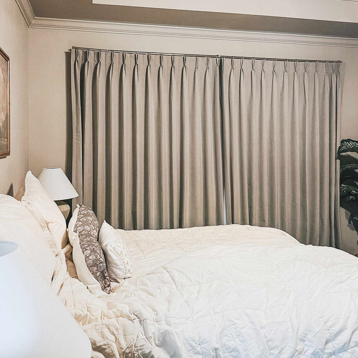Gary Linen Look 100% Blackout Curtains