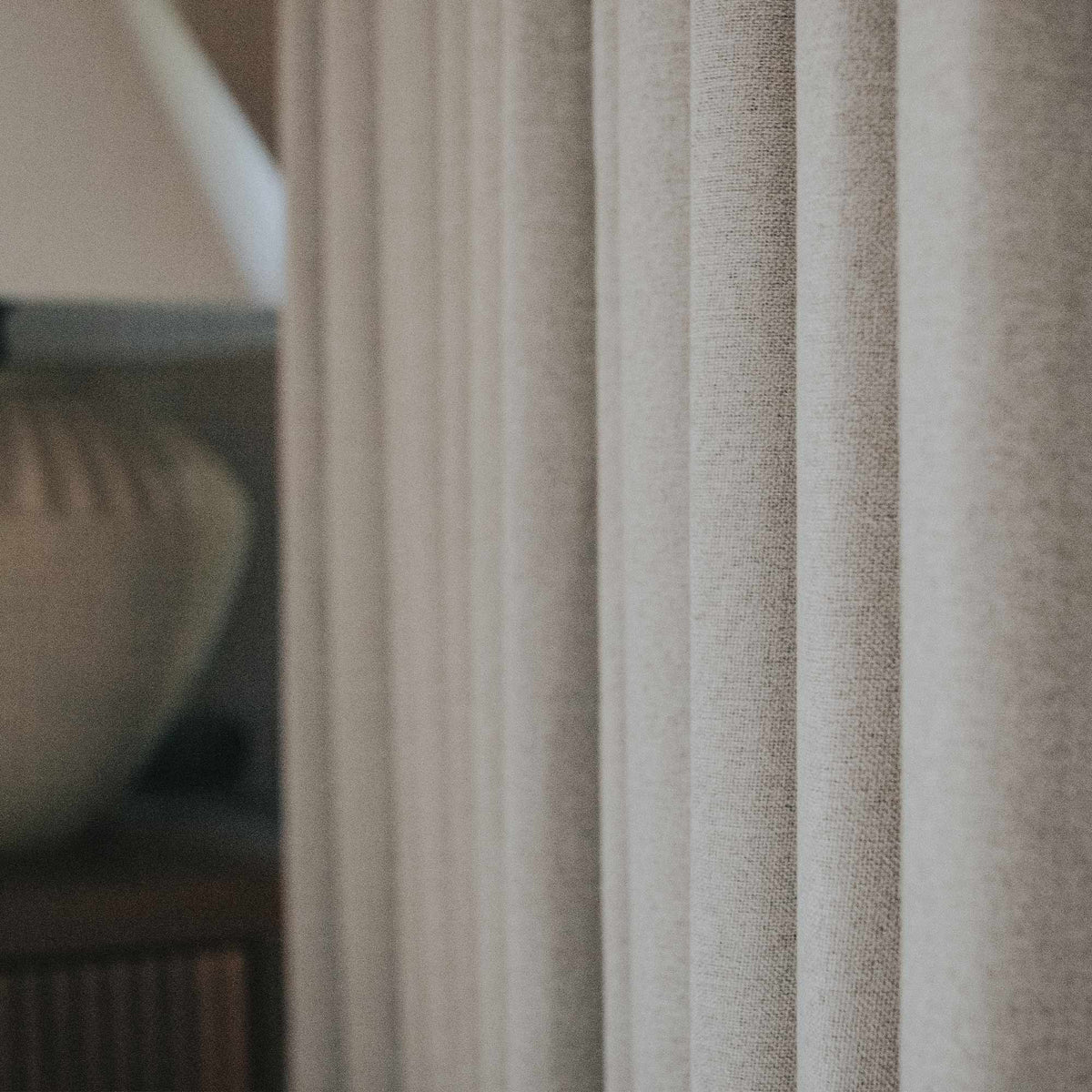 Gary Linen Look 100% Blackout Curtains