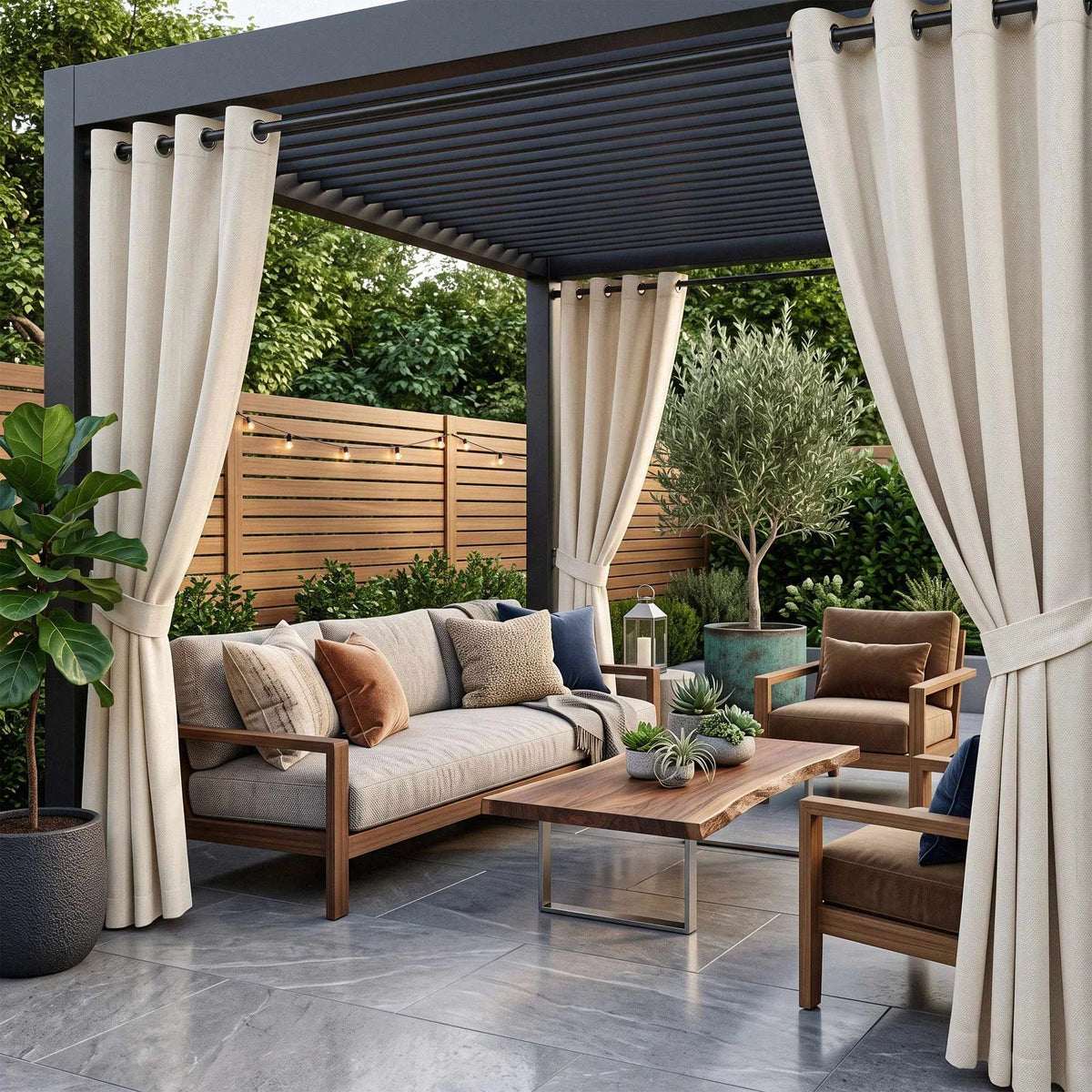 Graham Sunbrella® Acrylic Outdoor Curtains