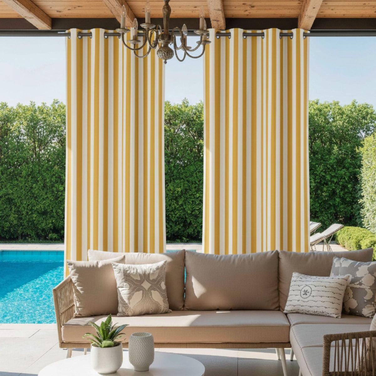 James Acrylic Outdoor Curtains