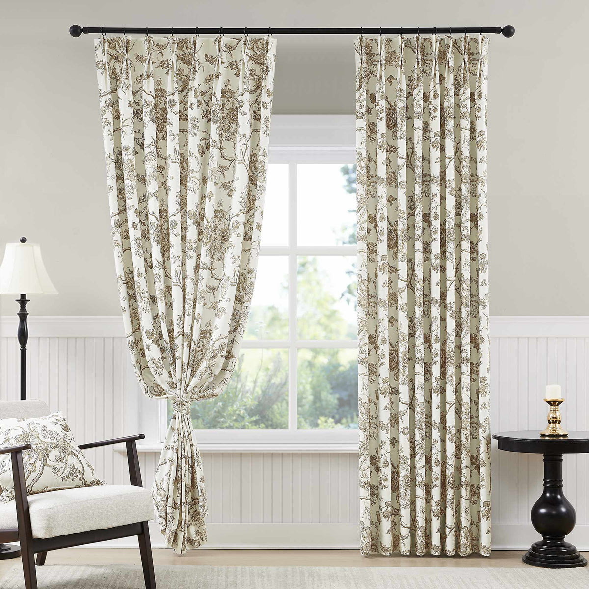 Jolie Toile De Jouy Patterned Curtains