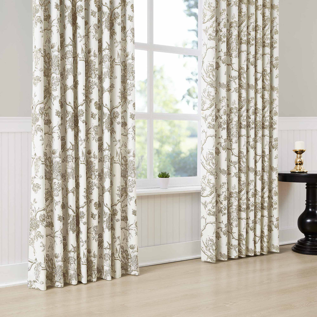 Jolie Toile De Jouy Patterned Curtains