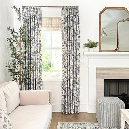 Jolie Toile De Jouy Patterned Curtains