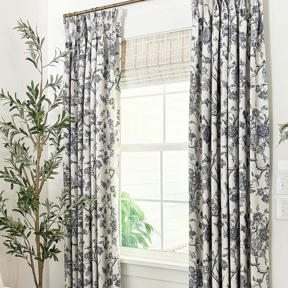 Jolie Toile De Jouy Patterned Curtains