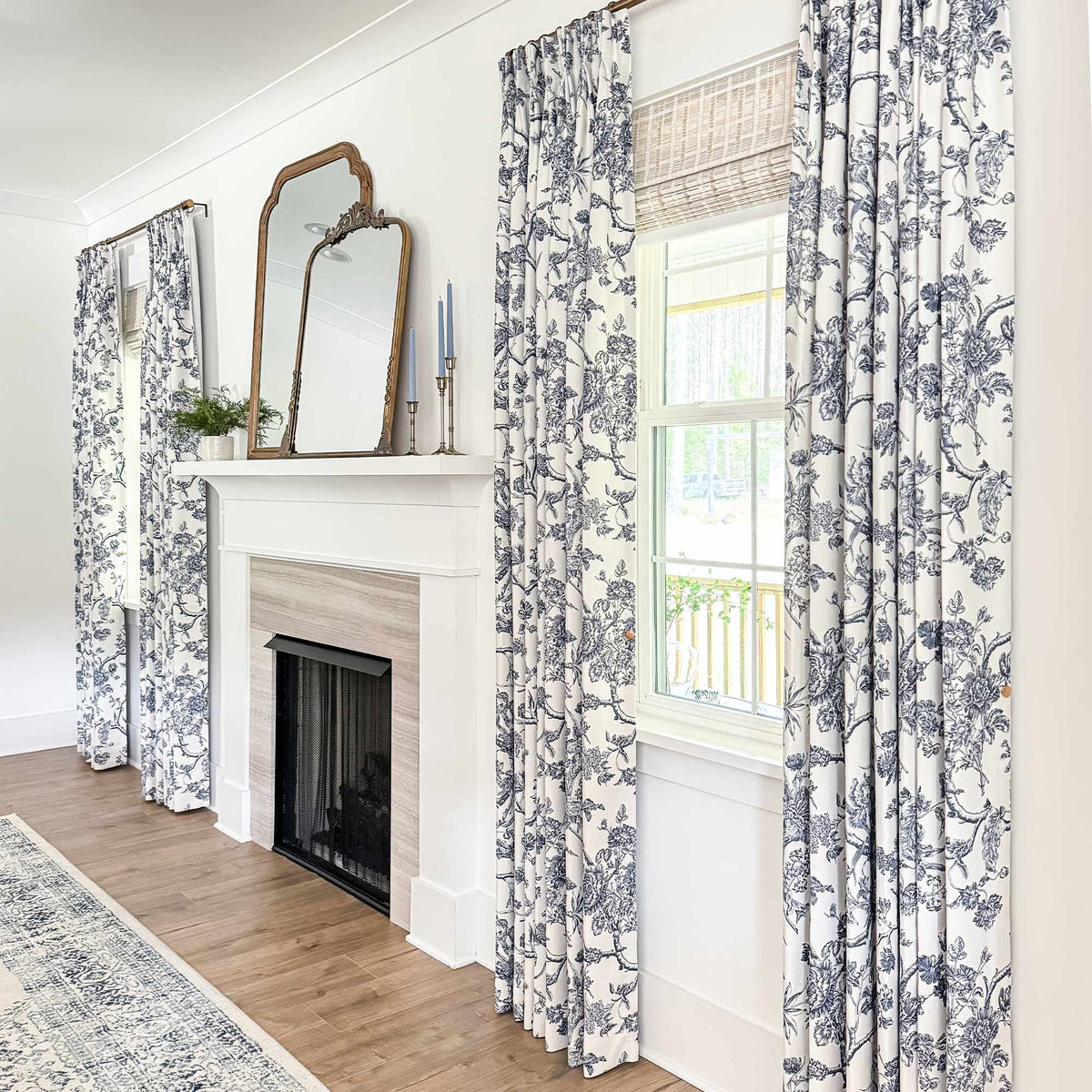 Jolie Toile De Jouy Patterned Curtains