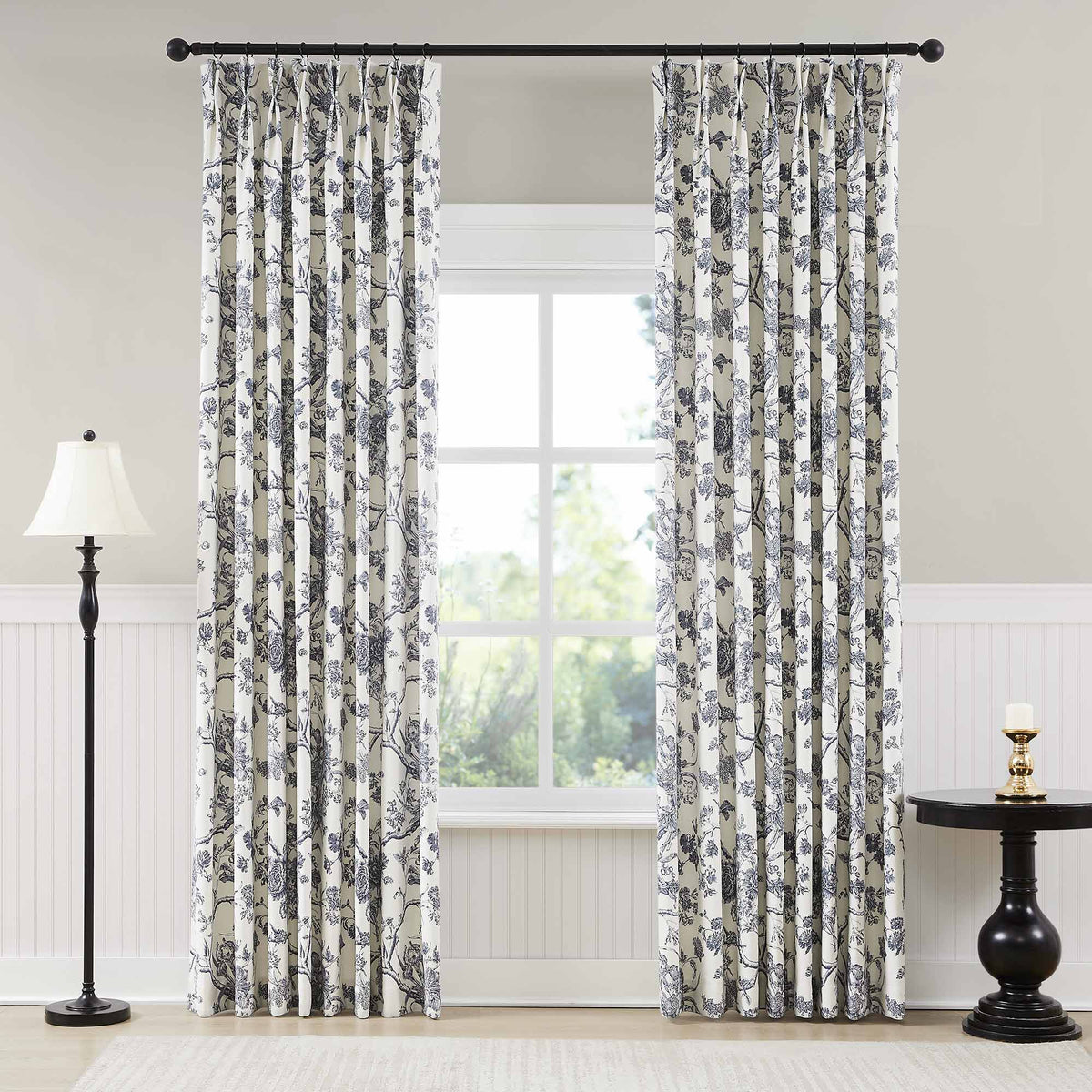 Jolie Toile De Jouy Patterned Curtains
