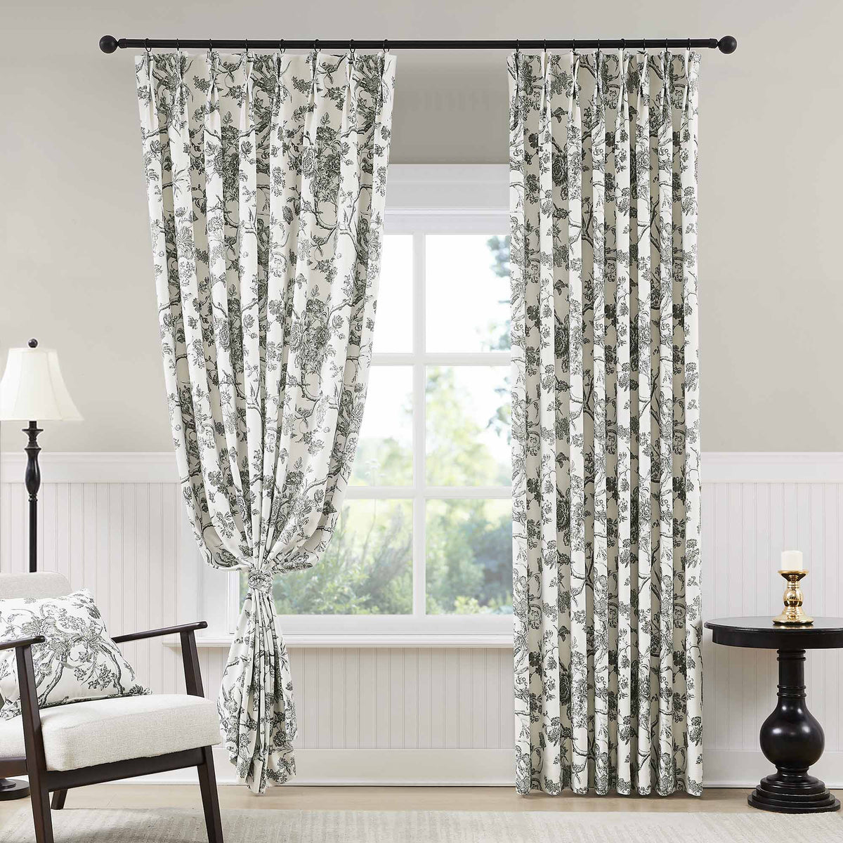 Jolie Toile De Jouy Patterned Curtains
