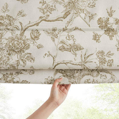 Jolie Toile De Jouy Patterned Custom Roman Shades