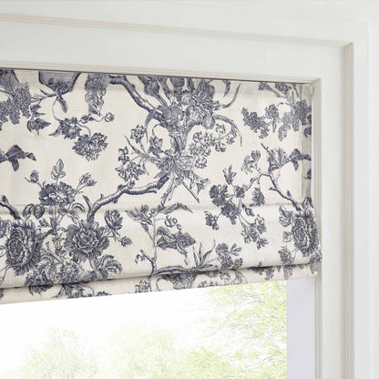Jolie Toile De Jouy Patterned Custom Roman Shades