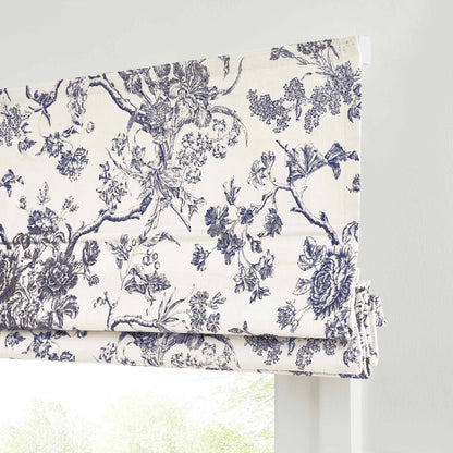 Jolie Toile De Jouy Patterned Custom Roman Shades