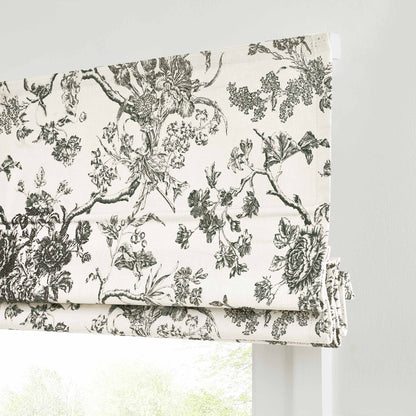 Jolie Toile De Jouy Patterned Custom Roman Shades