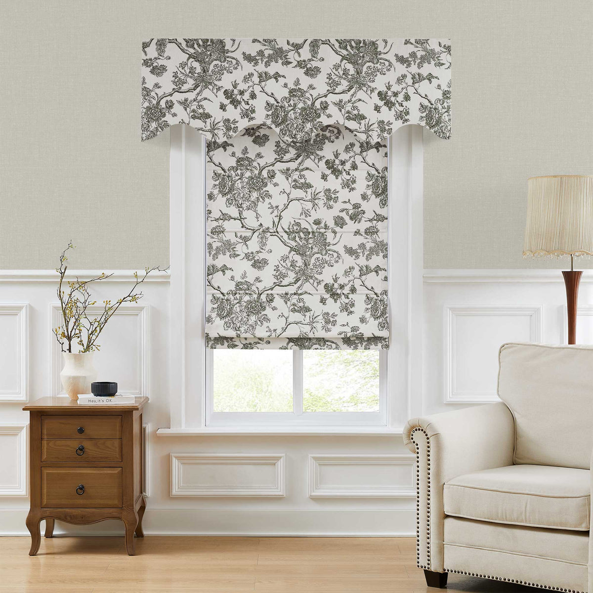 Jolie Toile De Jouy Patterned Flat Valances