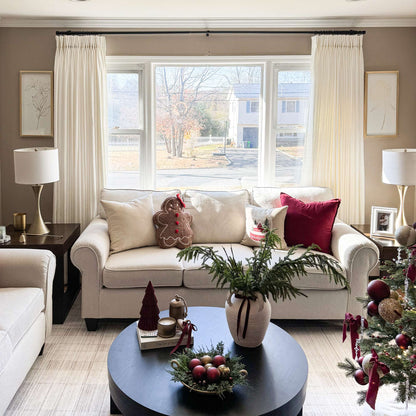 Blanche Cotton Blend Linen Look Curtains