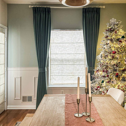 Lesley Custom Linen Roman Shades
