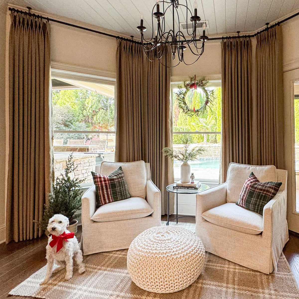 Oakley Cross Linen Texture Curtains