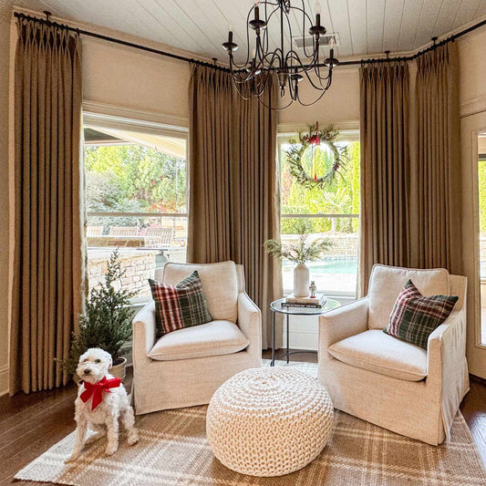 Oakley Cross Linen Texture Curtains
